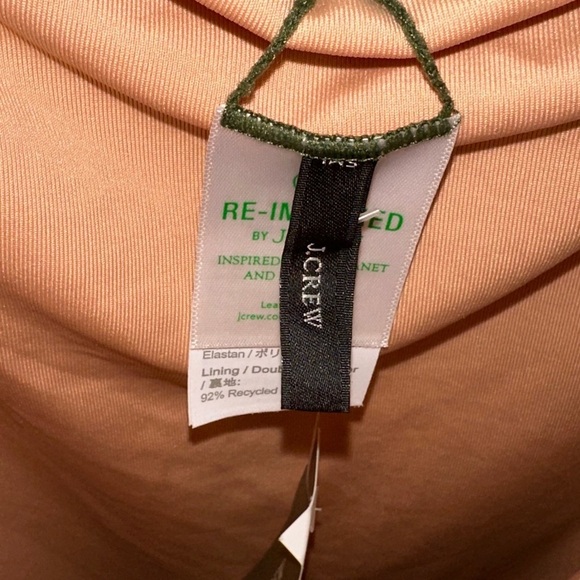 NWT J. Crew playa Green Ruched one piece swimsuit 24 summer beach vacation - Picture 7 of 10